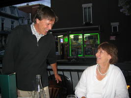 Sebius and his wife Adrienne enjoy the speeches in honor of his 60th birthday, Montreal, July 2007.