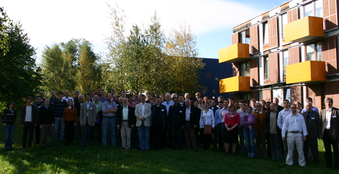 Group photo of the workshop on Delayed Complex Systems, 7 October 2009.