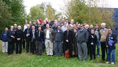 Group photo of the workshop on State-Dependent Delay Equations, 14 October 2009.