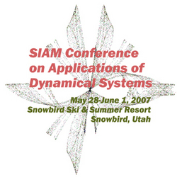 Logo of the SIAM Conference on Applications of Dynamical Systems, 2007