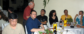 Sitting from left to right: Yingfei Yi, Radoslaw Czaja, Antônio Luiz Pereira, Maria do Carmo Carbinato, Luiz Augusto de Oliveira, and José Carlos de Oliveira