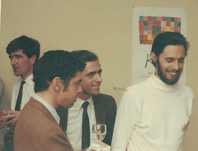 David Fowler, John Guckenheimer, Steve Smale, and Charles Pugh in Warwick, 1968
