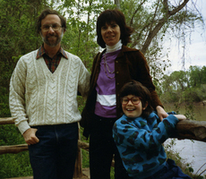 Marty, Barbara, and Elizabeth at Bayou Bend, 1988