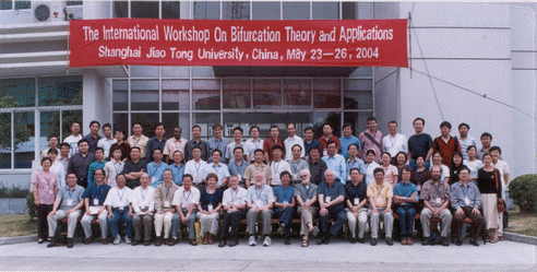 The International Workshop on Bifurcation Theory and Applications, group photo, May 2004