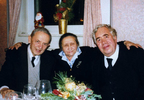 Mark and Asya Vishik with Eberhard Zeidler